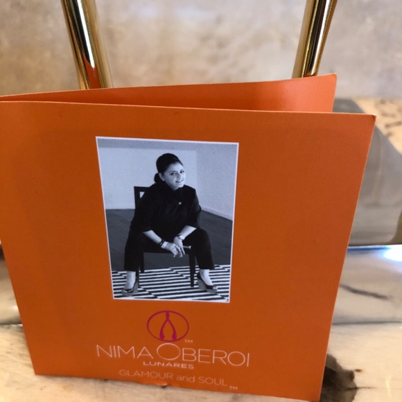 WISHBONE BOOKEND PAIR, NEW IN BOX, DESIGNER  NIMA OBEROI - Picture 4 of 4